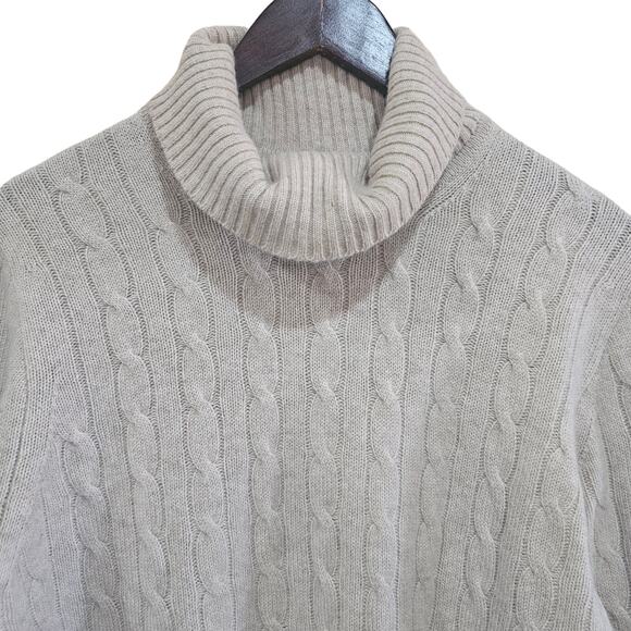 Brooks Brothers 100% Tan Italian Cashmere Sweater Size XL - Picture 2 of 5